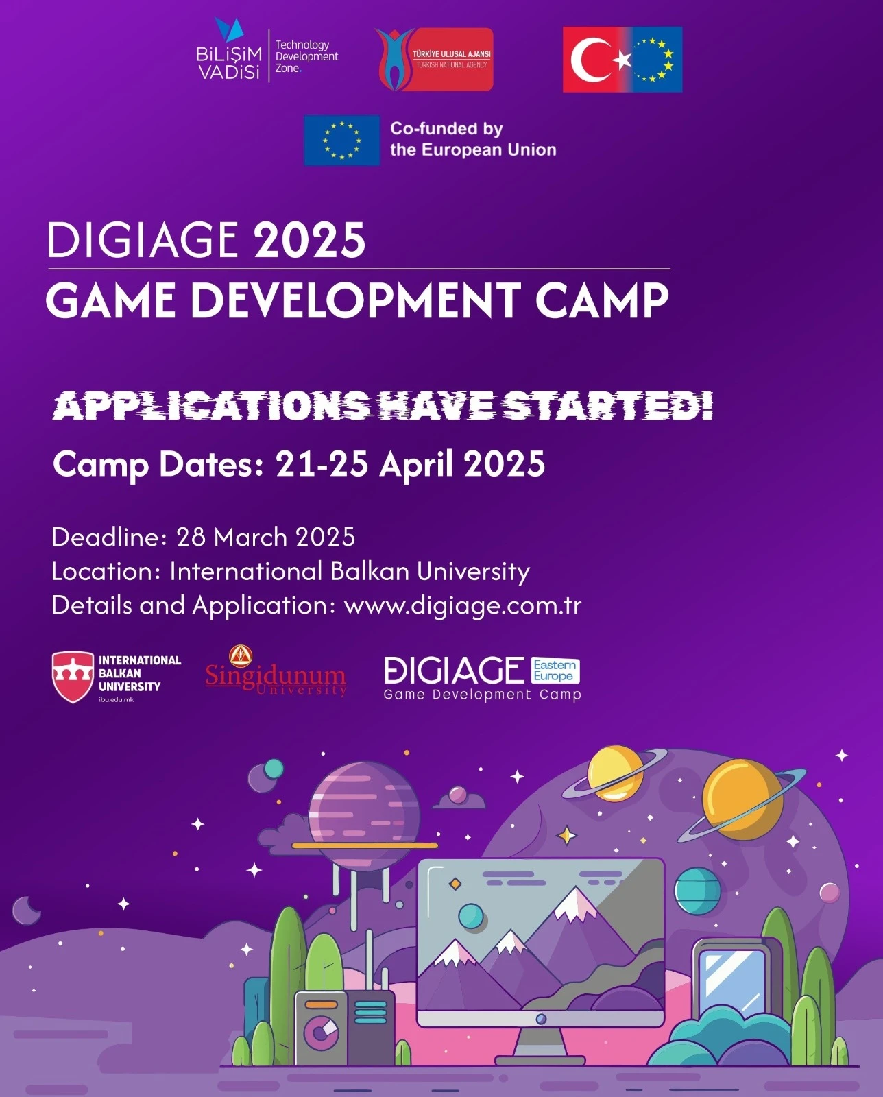 DIGIAGE Eastern Europe - Balkan Game Development Camp 2025 Başvuruları Başlıyor!